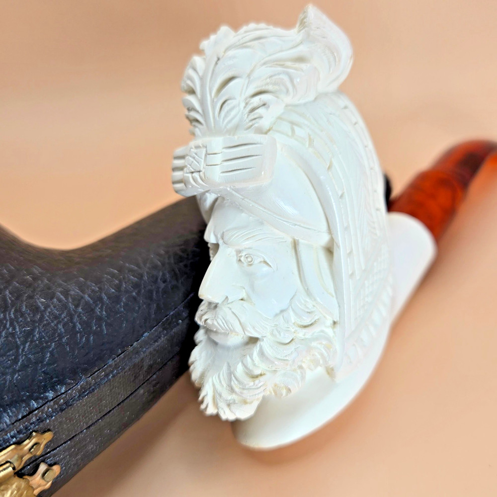 Sultan Meerschaum Estate Pipe with Fitted Case