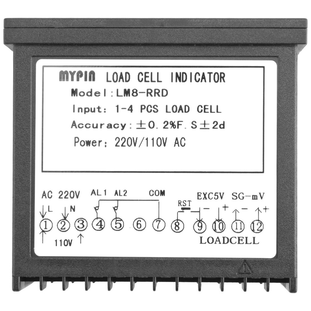 Digital Weighing Controller Load-Cells Indicator 2 Relay Output 45089