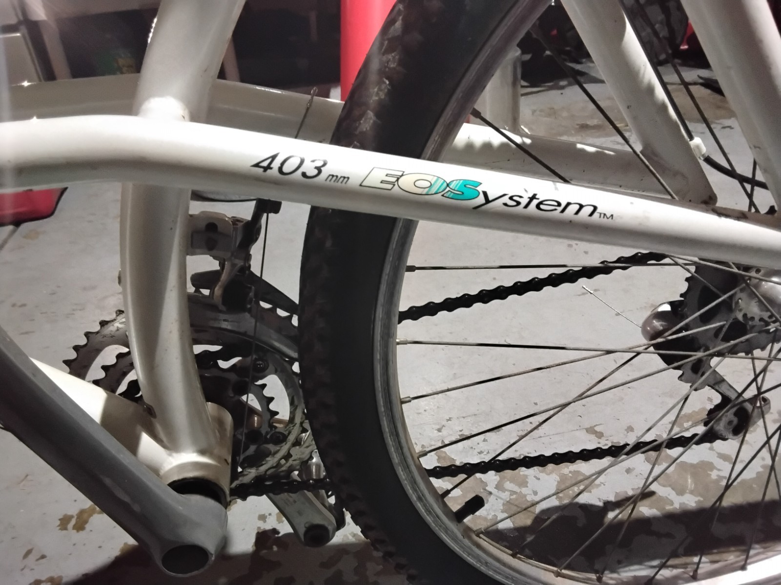 1991 alpinestars cro-mega LX white complete vintage bike