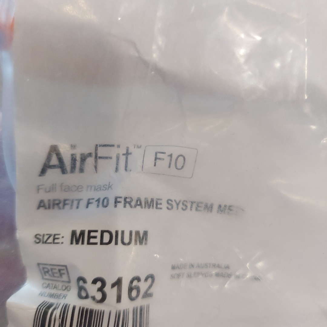 AIRFIT F10 FRAME SYSTEM MEDIUM 63162 NEW SEALED FREE SHIPPING