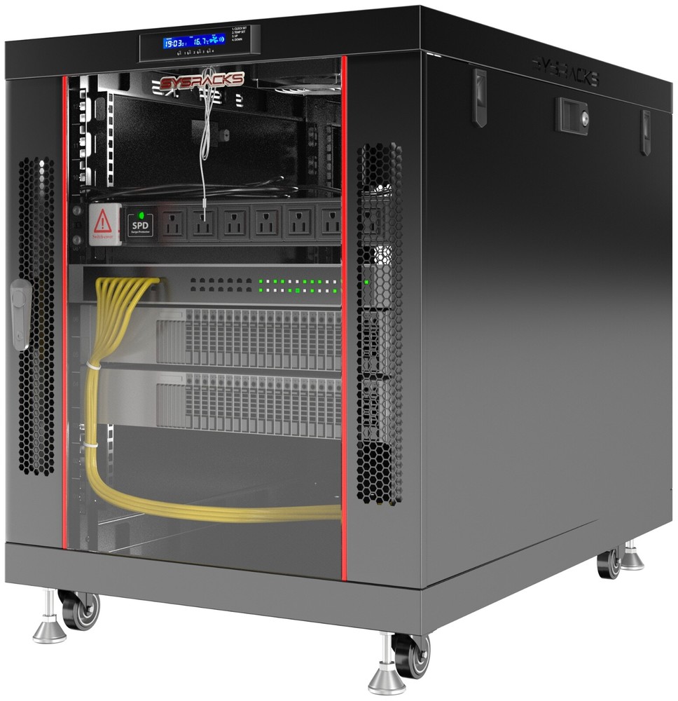 Sysracks 12U Server Rack Cabinet Premium Network Enclosure 35" Depth