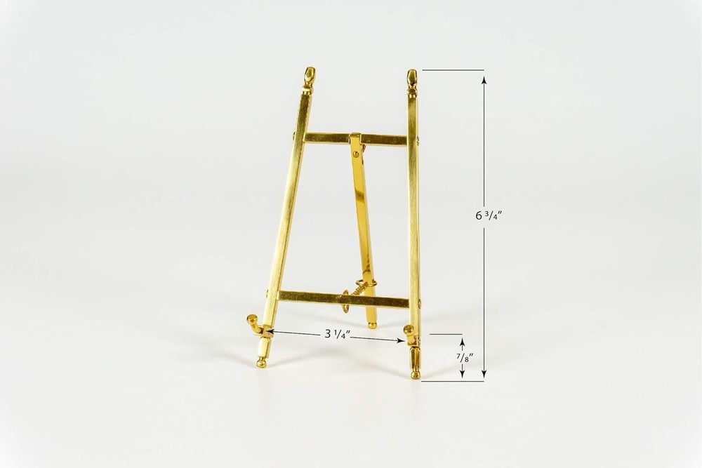 Brass Easels, Decorative Display Easels (7 Inches High)