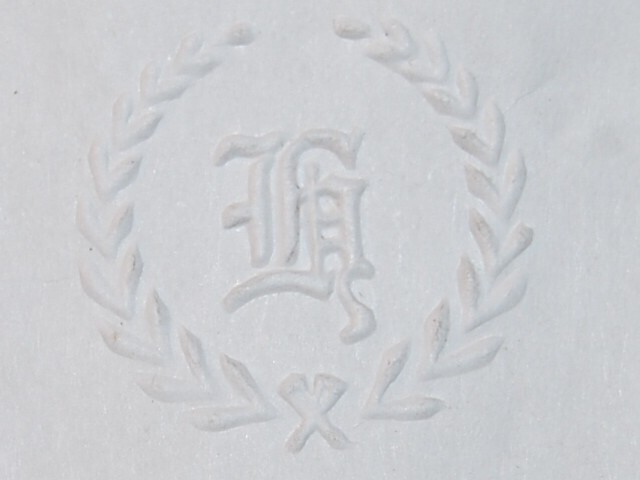Antique ROOVERS Monogram Embosser Initials Imprint