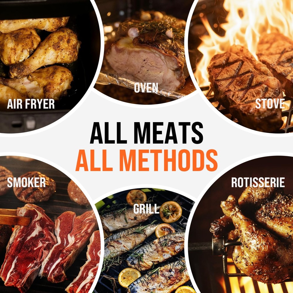 Upgraded Smart Bluetooth Wireless Meat Thermometer with Ultra-Thin Probe