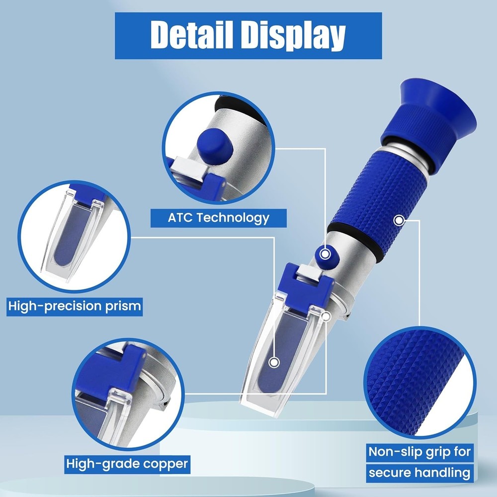 Expert Honey & Maple Syrup Refractometer with ATC - Accurate & Convenient