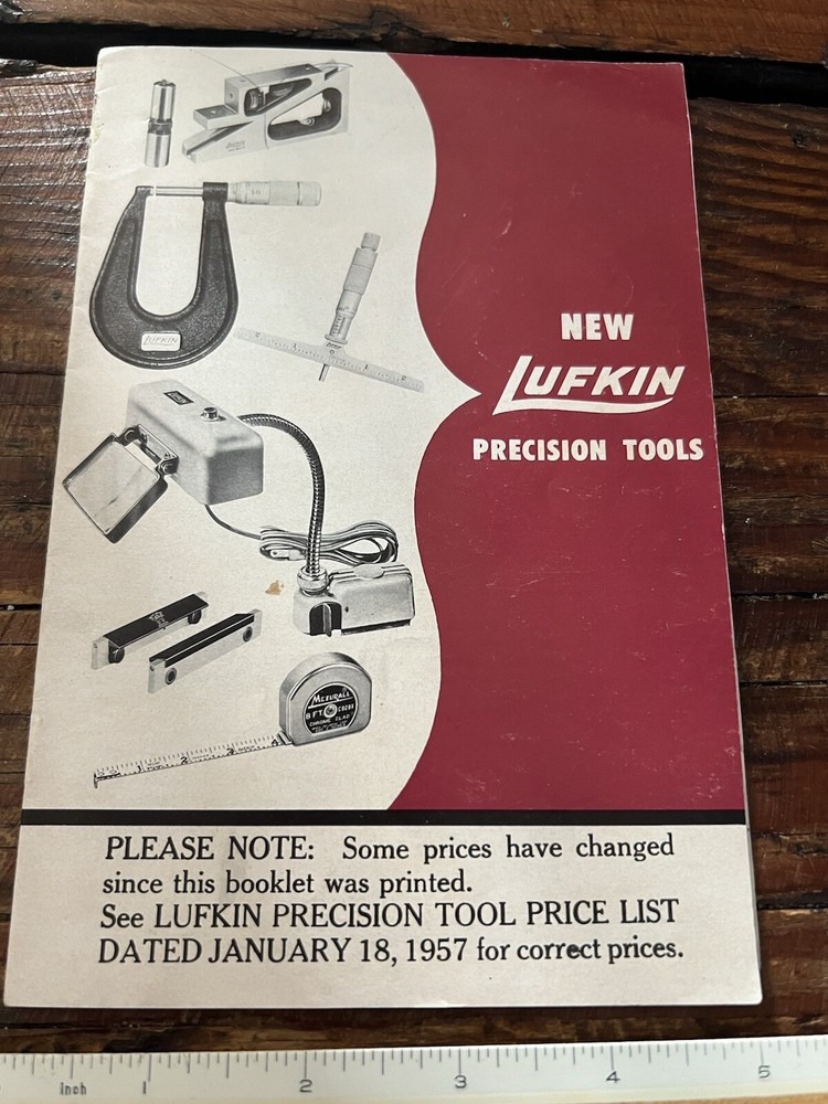 Vintage 1950’s Lufkin Precision Tools Catalog