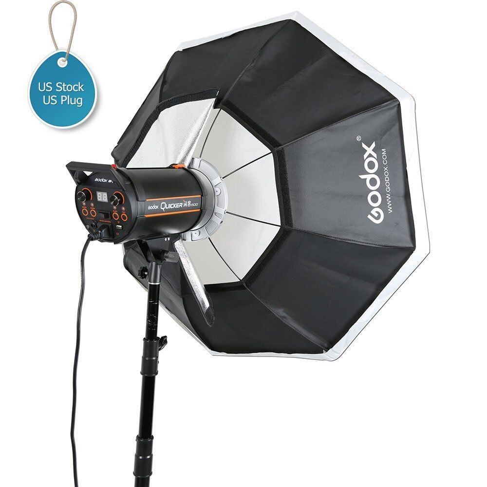 US Godox 120cm/47" Octagonal Softbox Bowens Mount Compatible for LED,Monolight
