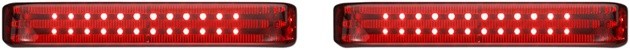 Custom Dynamics ProBeam Seq. LED Saddlebag Lights Black Red #PB-SBSEQ-BCM4BR