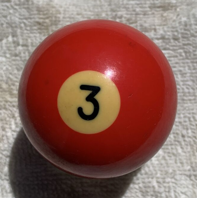 Vintage #3 Solid Ball Pool Billiards Ball
