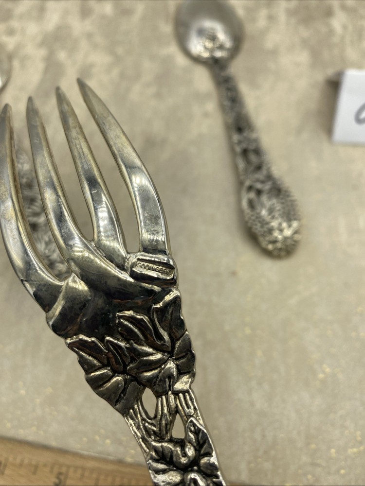 Godinger Made for Neiman Marcus, Grapevine Silver Plated 3 Piece Serving Set 9”