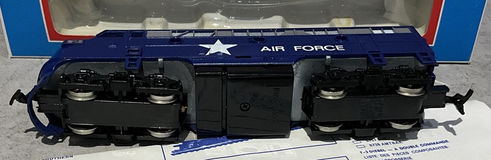 US Air Force Model Power Silver Cloud Train Set HO Scale