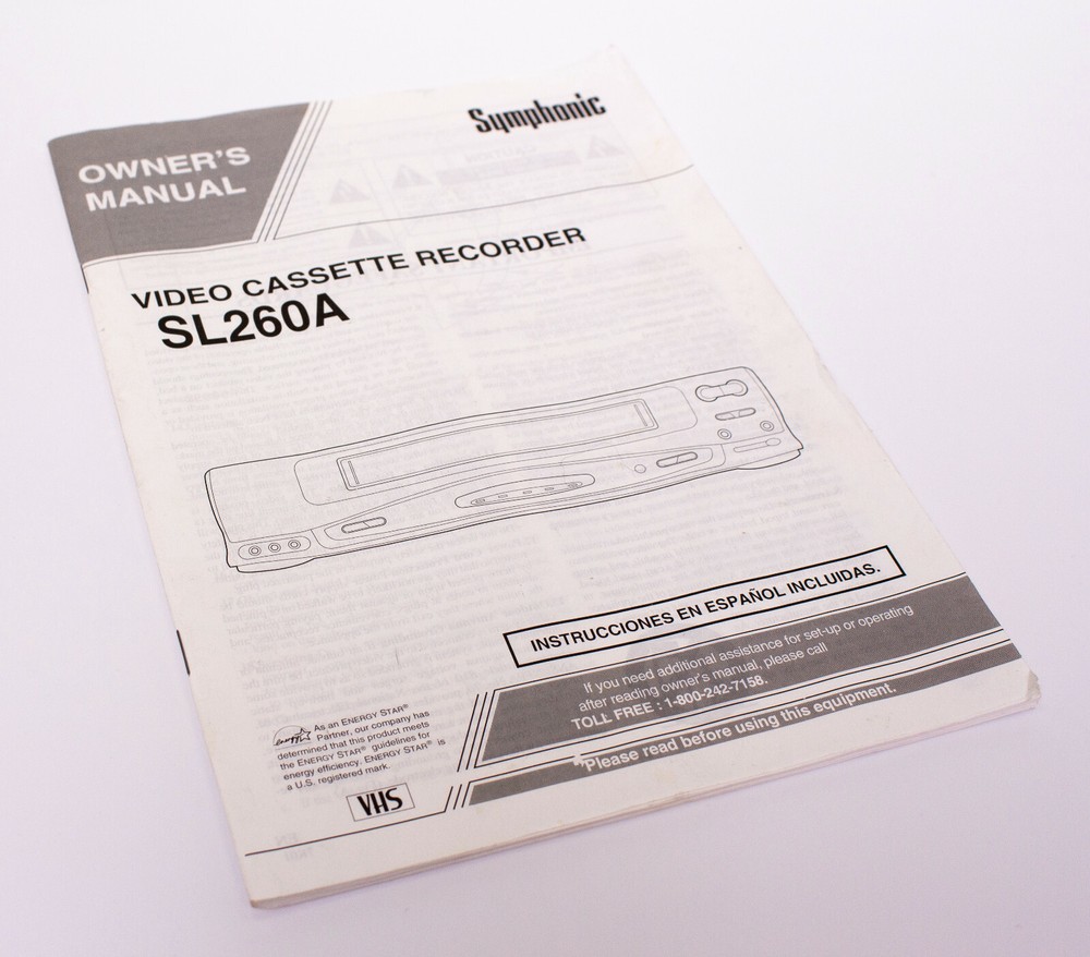 SL260A User Manual Operating Instructions