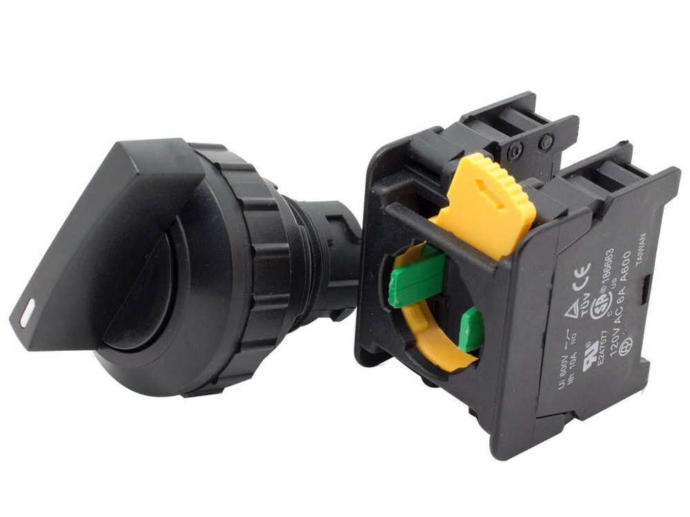 ATI LCS-303 30mm Selector Switch Maintained 2NO Normally Open 3 Positions