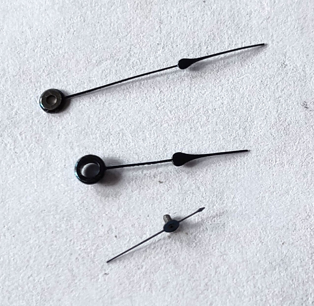 ELGIN 16 SIZE THIN SPADE HANDS HOUR+MINUTE+SECOND  --BB-1647