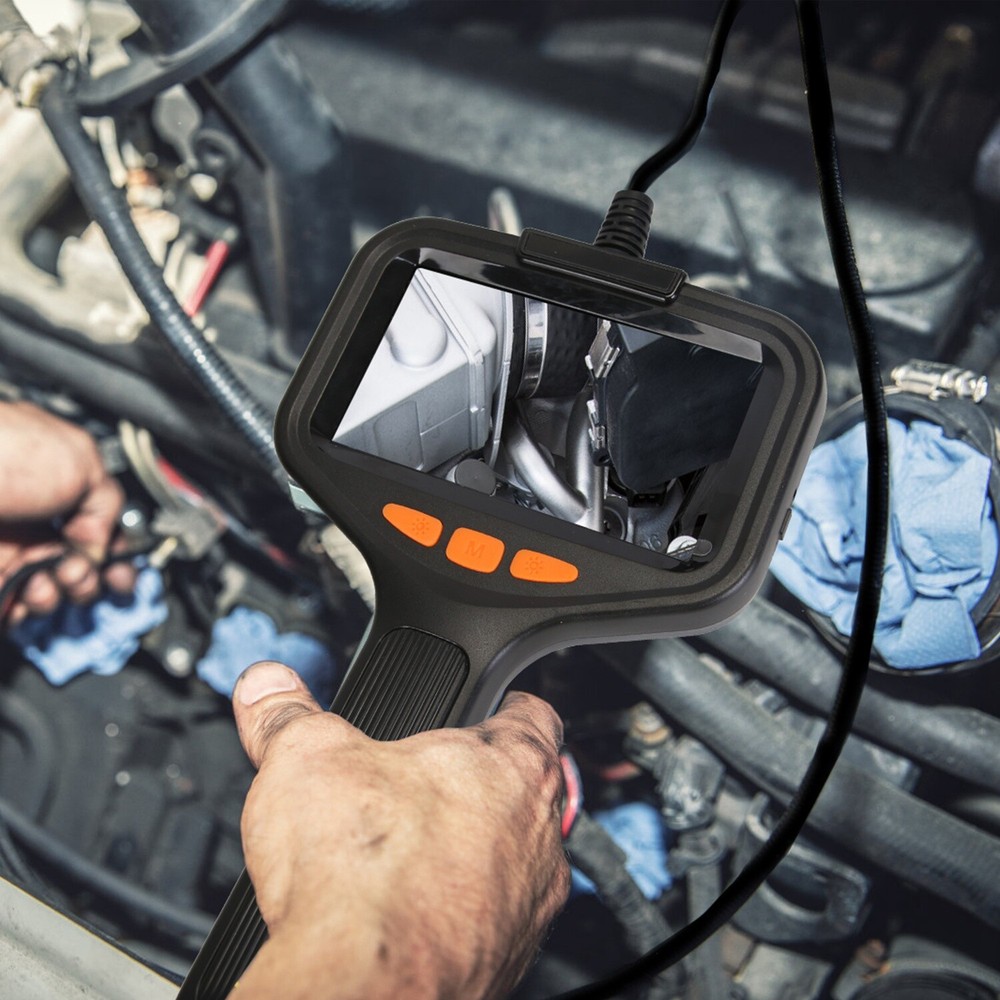 4.3" Inspection Camera with Light Articulating Borescope Endoscope Camera IP67