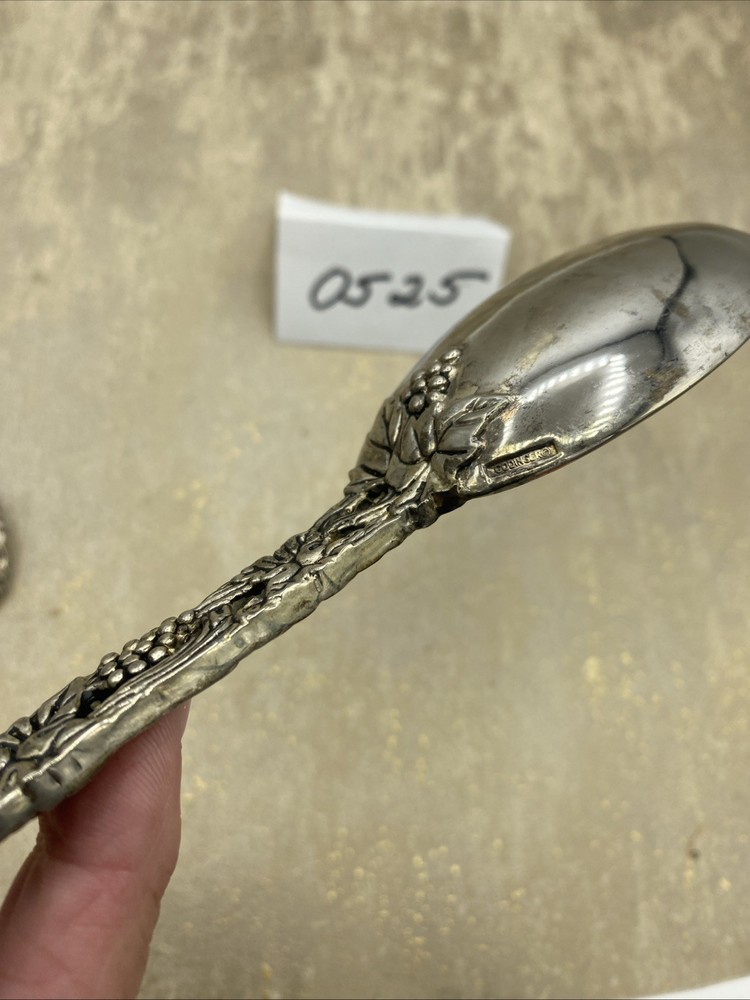 Godinger Made for Neiman Marcus, Grapevine Silver Plated 3 Piece Serving Set 9”