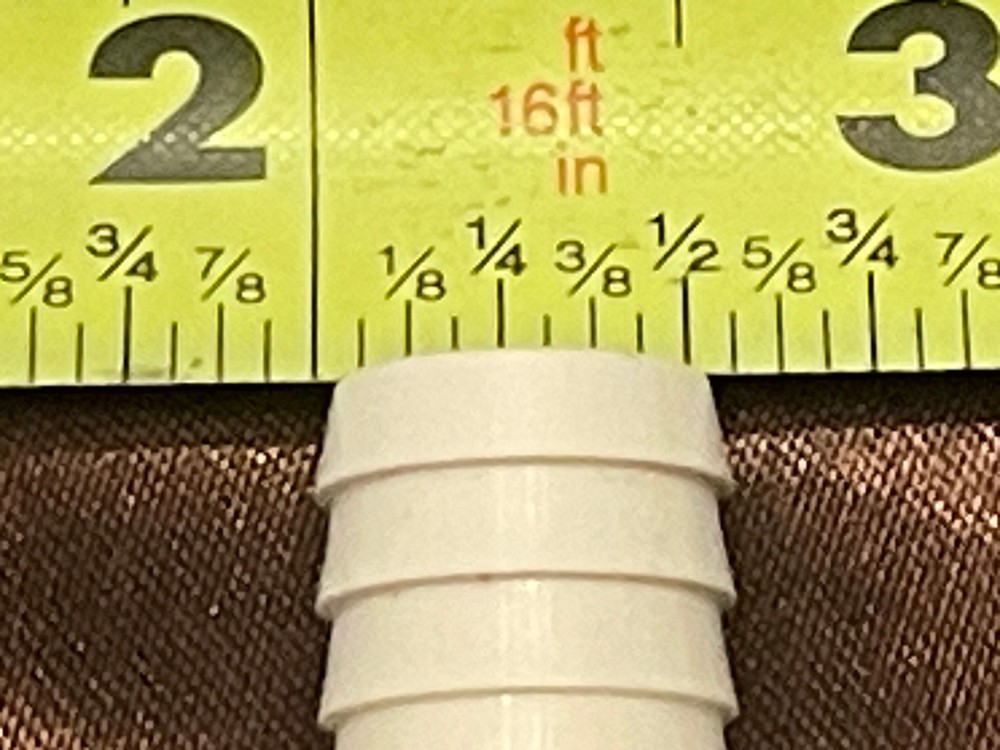 High-Flow Quick Disconnects 1/2 Barb In-Line Coupling Insert with Shutoff