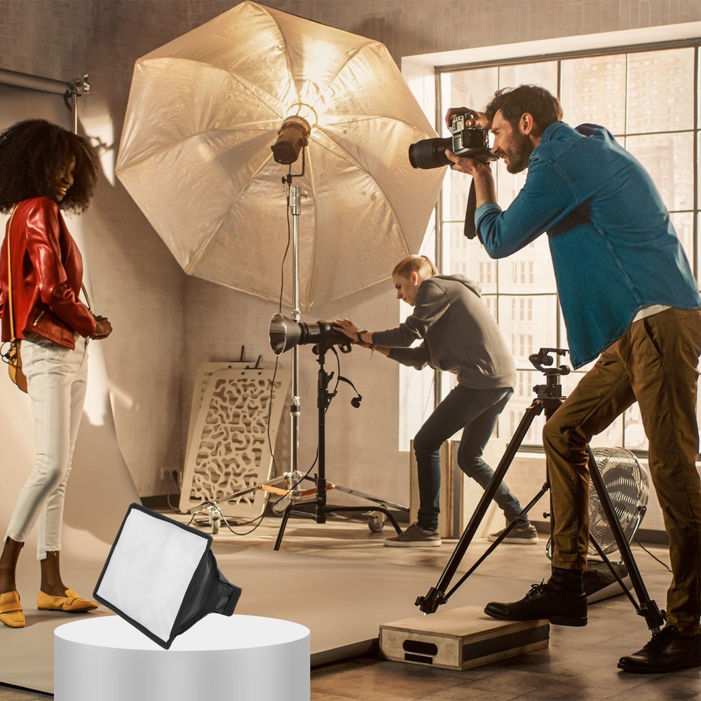 2pcs 8" x 12" Flash Diffuser Light SoftBox, for Nikon SB-5000 SB-700, Black