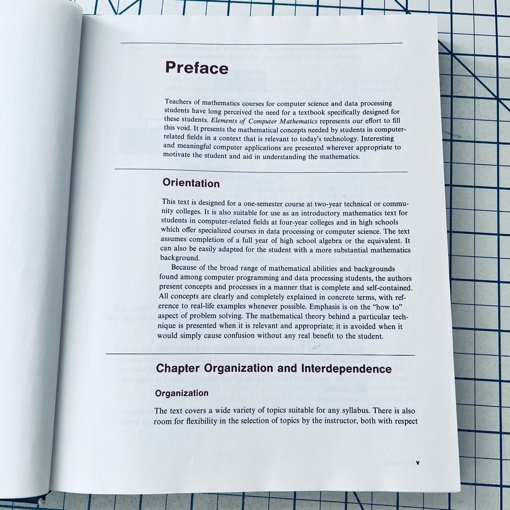 Elements of Computer Mathematics Talbot 1985 Vintage Computer Computing Science