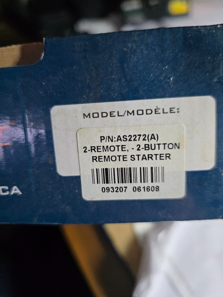 Autostart Remote Car Starter Model AS2272