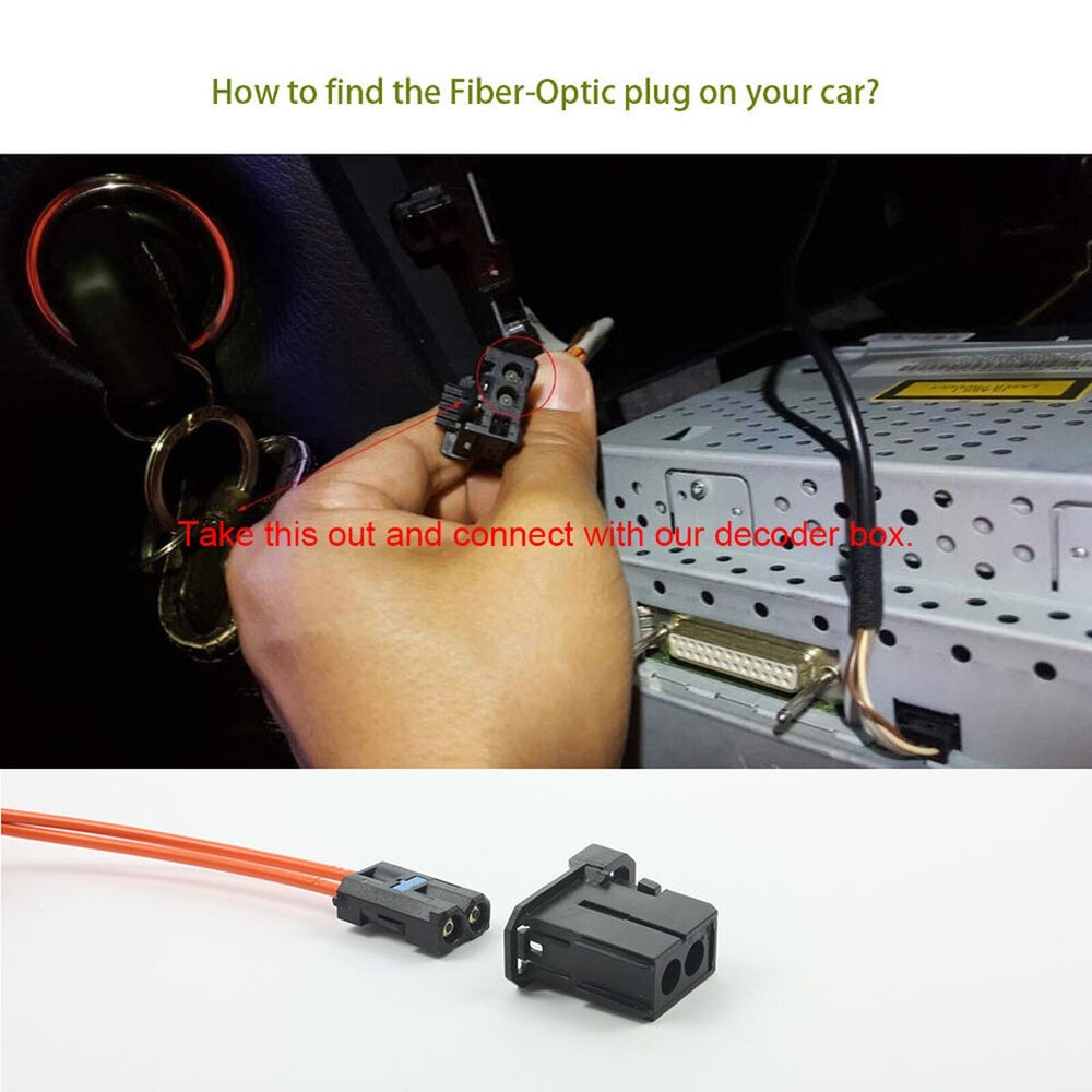 Optical Fiber Decoder Box for Mercedes-Benz S/SL/C/CL/CLK/E/ML BMW E46 E90 E39