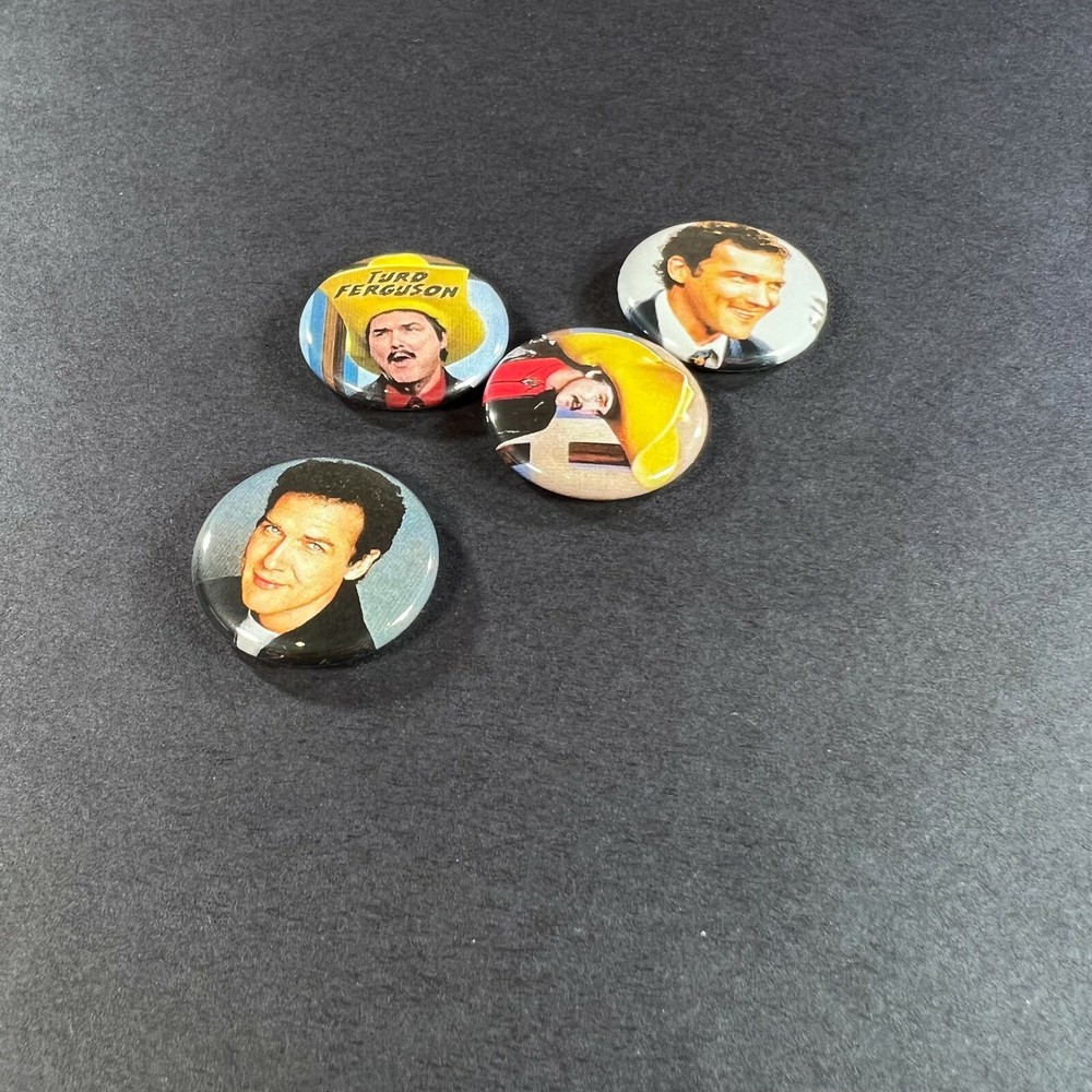 Norm Macdonald 1" Button Pin Set (4 Pins) Comedy
