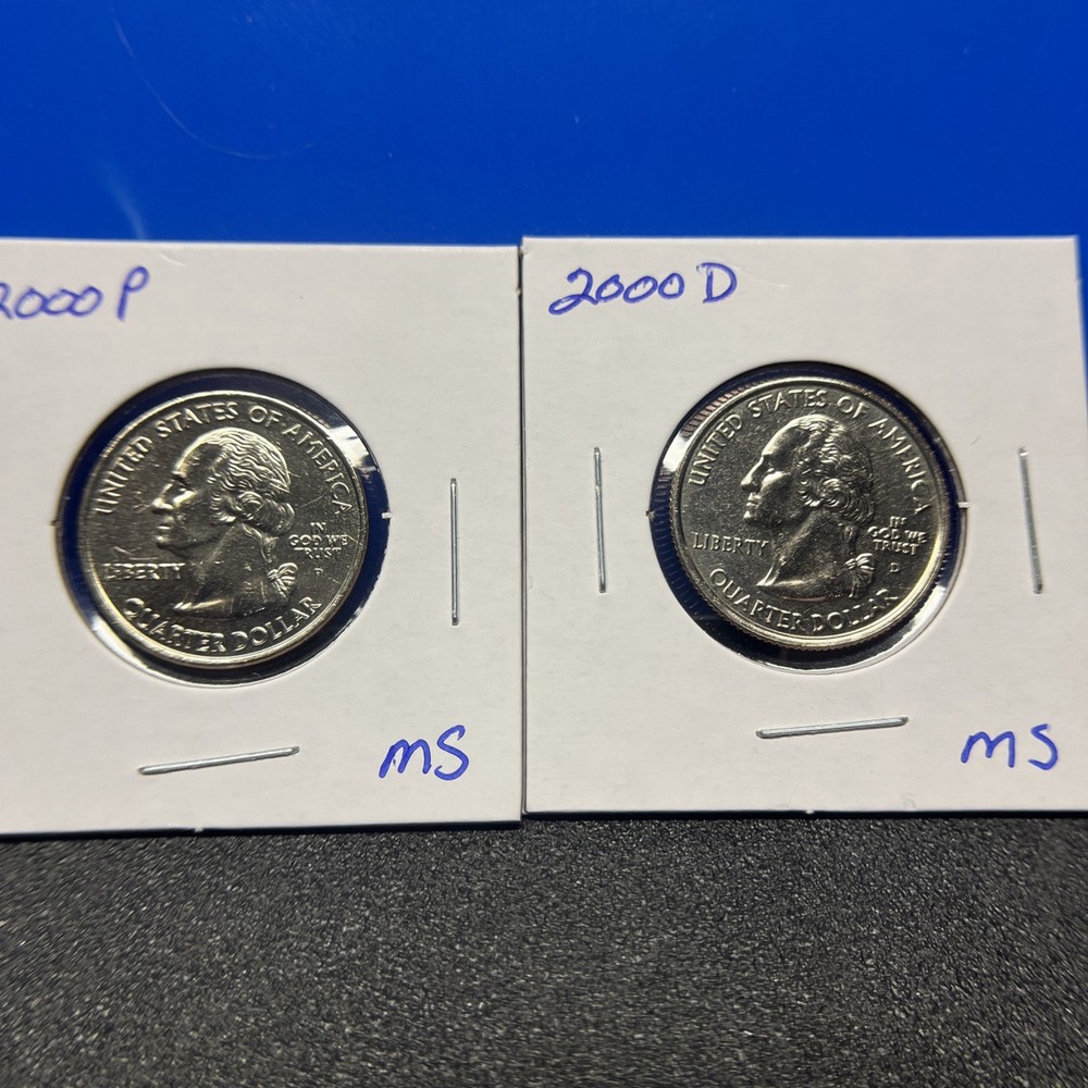 2000 P&D Washington Quarter State Set BU