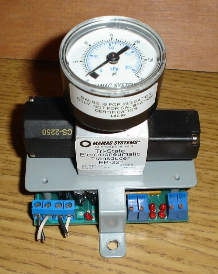 MaMac Systems EP-321 Tri-State Electropneumatic Transducer EP321