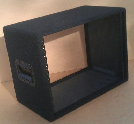 Custom Pearson 7 space simple rack Black w/ two handles