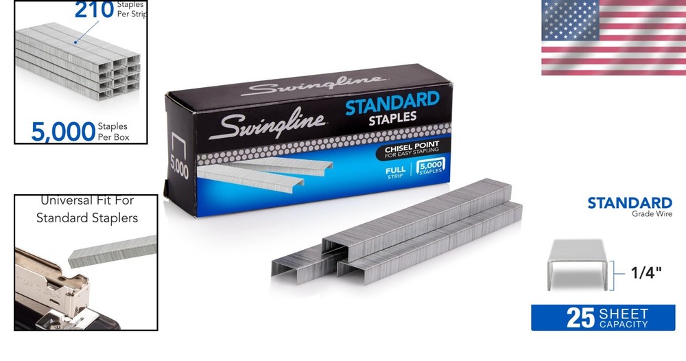 Effortless Fastening with 1/4" Chisel Point Staples - 5,000 Box for All Projects