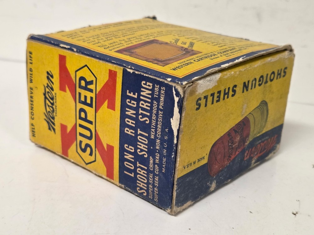 Empty Western Super X 12 Ga Shotgun Shell Box