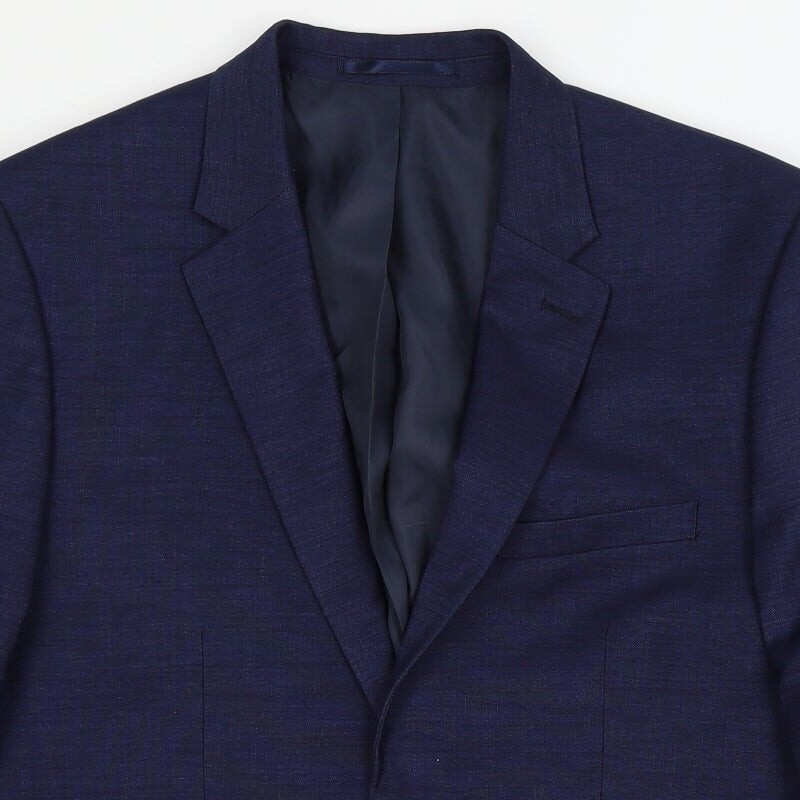 H&M Mens Blue Polyester Blend Suit Jacket Size L