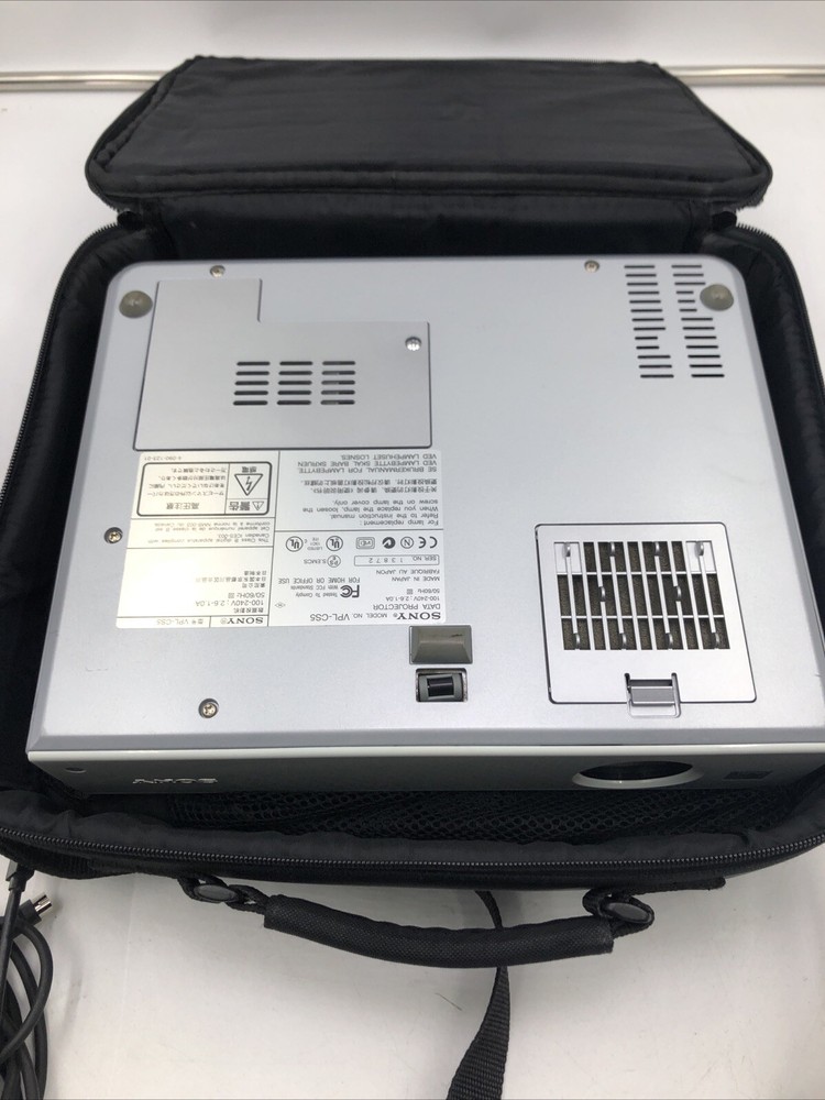 Sony Data Projector Model No. VPL-CS5 - White + Carrying Case, 488 Lamp Hours