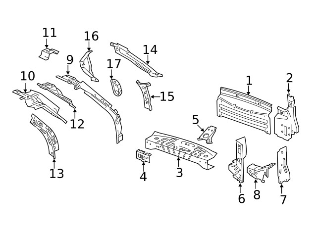 Genuine GM Tail Lamp Panel 25800982