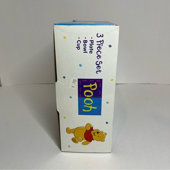 Vintage NEW Winnie the Pooh 3pc Zak Designs Plate Bowl Cup Dinnerware Set