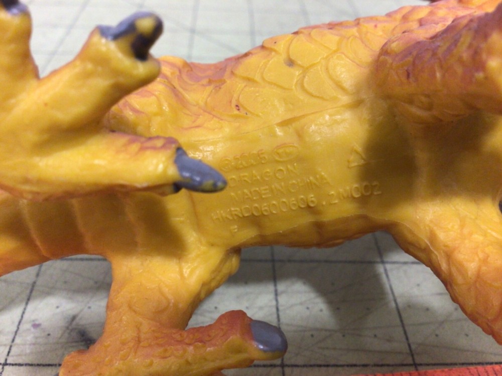 Three Headed Dragon mythical creature figure from 2005 PVC