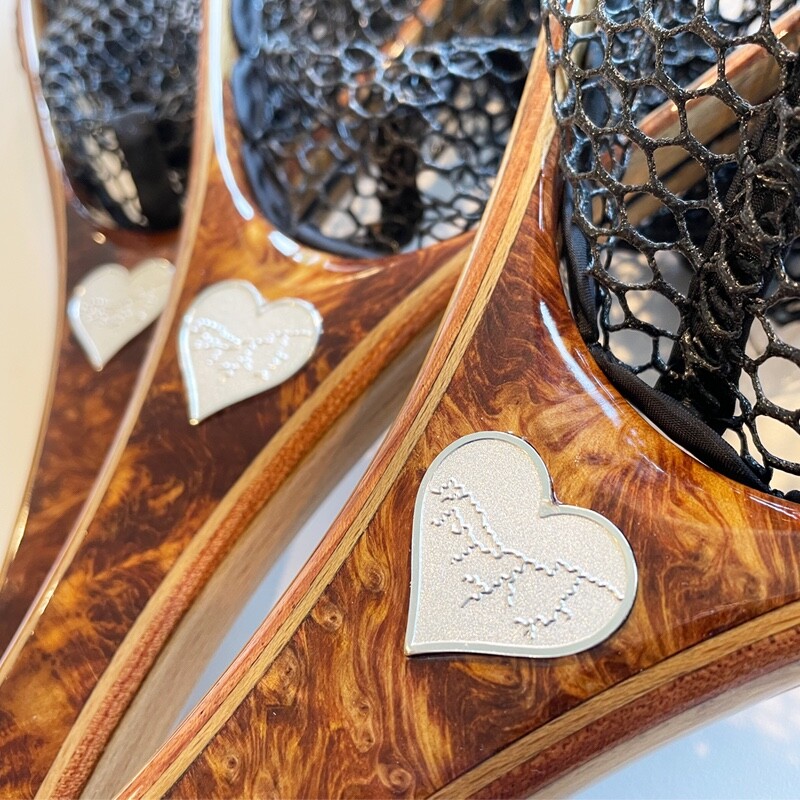 Burl Maple Landing Net (Two-Hearted Series)