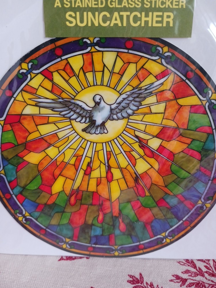 Stained Glass Dove Static Sticker