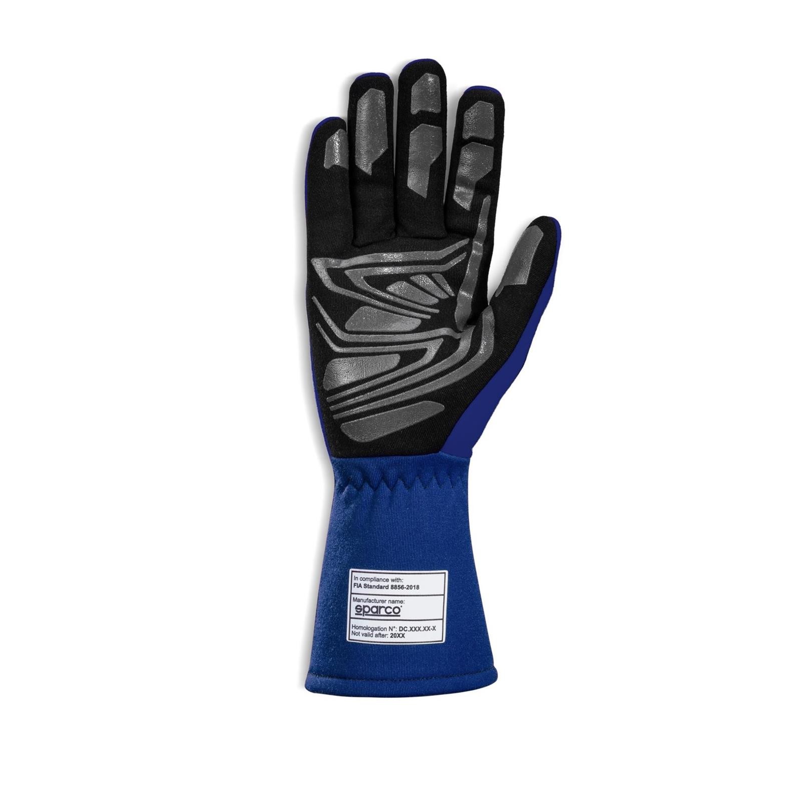 Sparco 00136210EB Land+ Racing Gloves, Blue, Medium