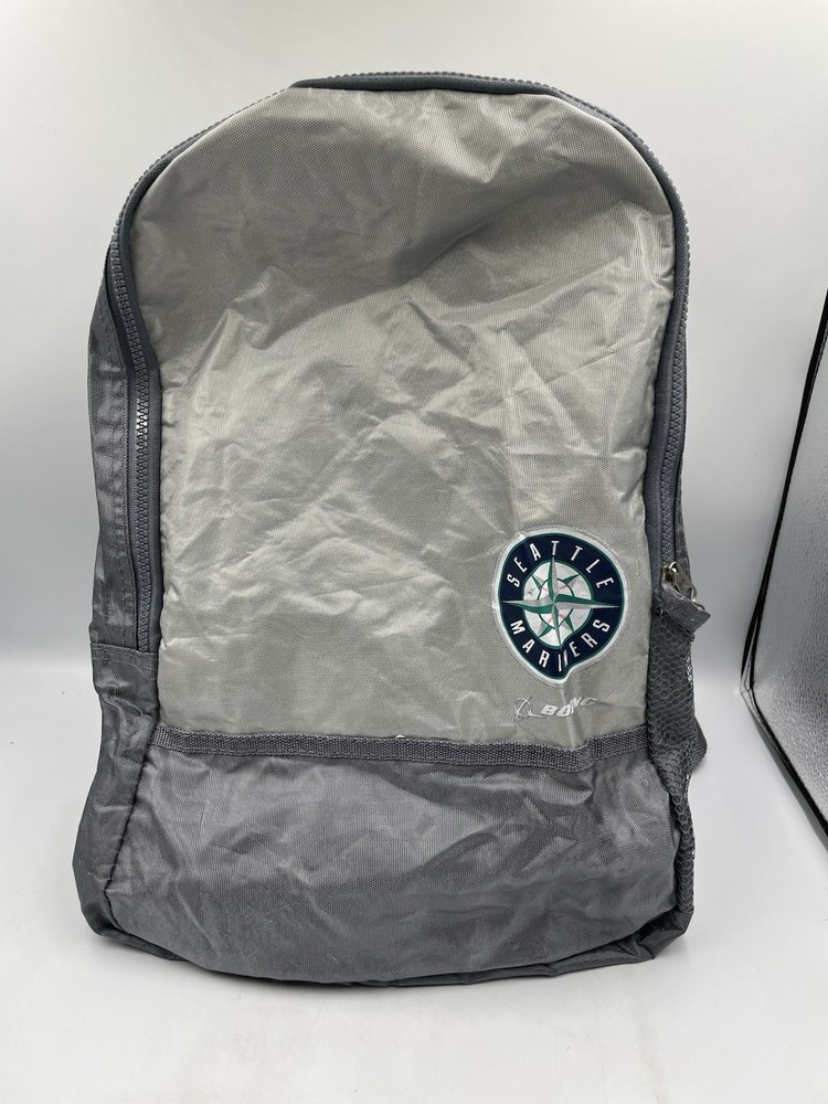 Seattle Mariners Logo Grey and Dark Grey Back Pack 16x12 inch Backpack