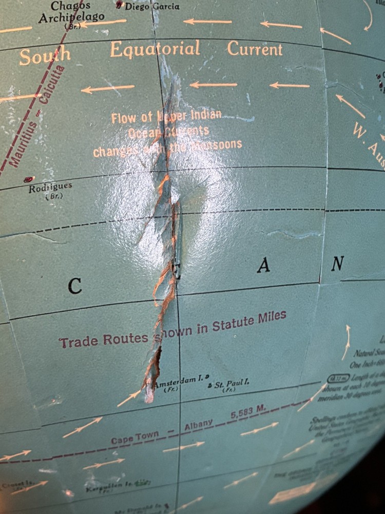 Vintage CRAM's IMPERIAL 12" World Globe