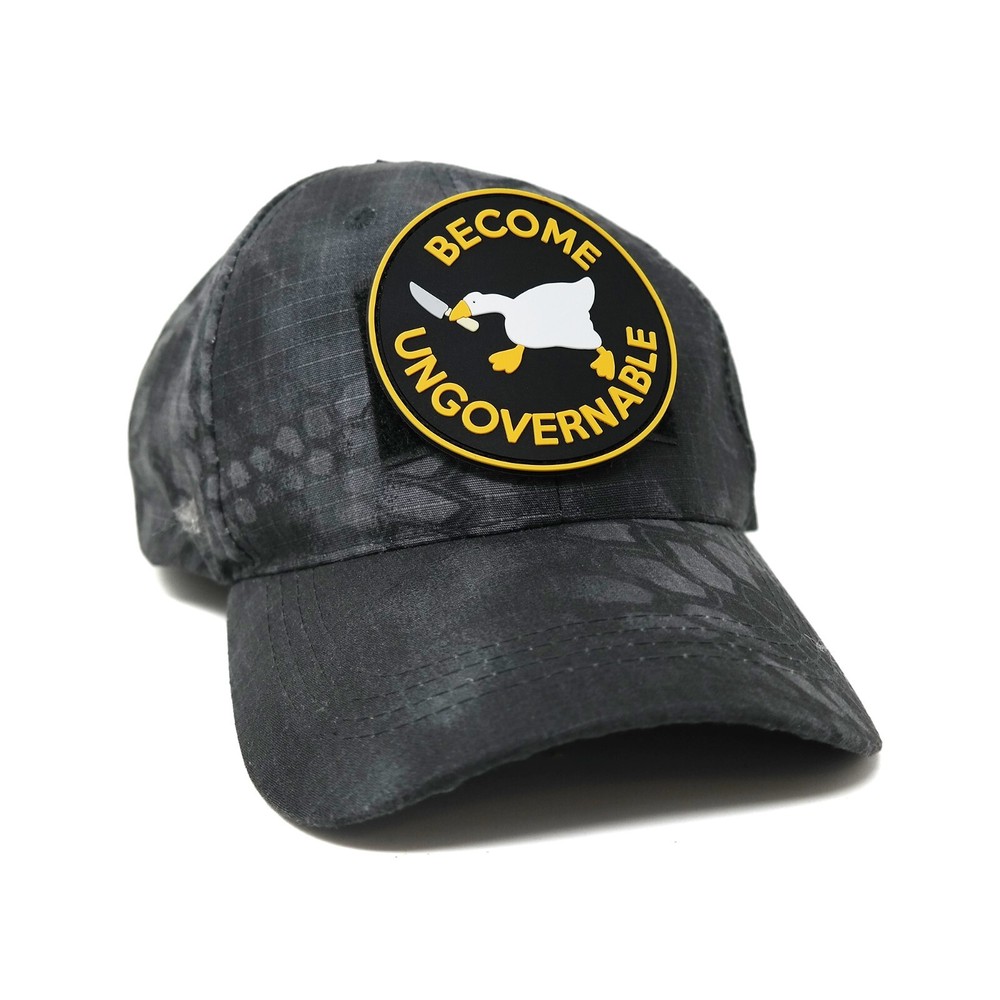 Become Ungovernable Goose with Knife PVC Hook and Loop Funny Morale Patch