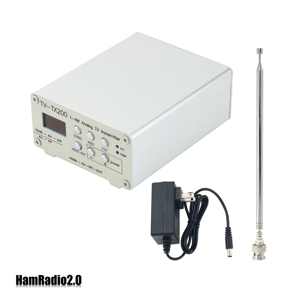 TV-TX200 VHF/UHF Analog TV Transmitter HD/AV Input Analog Signal Transmitter USA