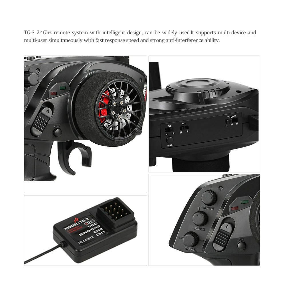 Austar TG3 2.4GHz POWERS 3CH Digital Radio Remote Control System