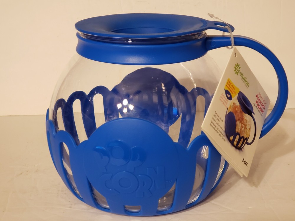 Ecolution Microwave Micro-Pop Popcorn Popper Glass 3 Qt (NEW NO BOX)