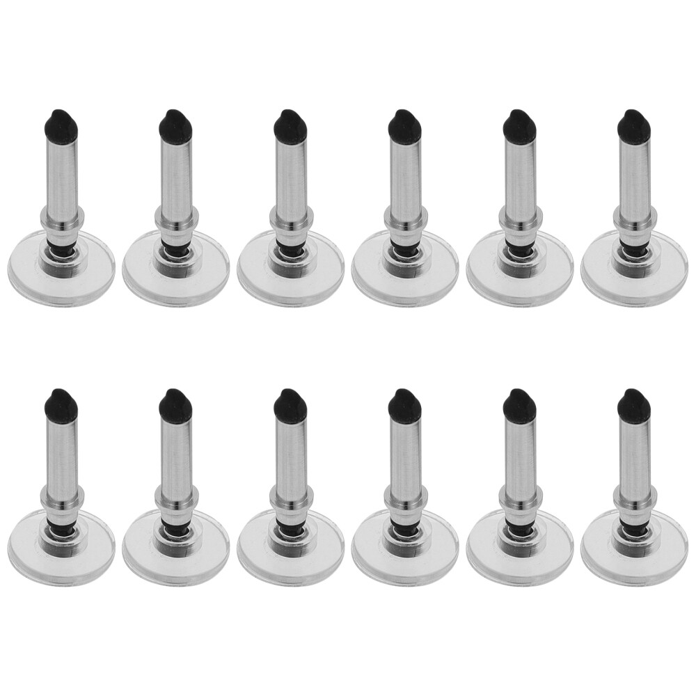 12Pcs Replacement Disc Tips Stylus Travel Universal Pen Refill Round Shape