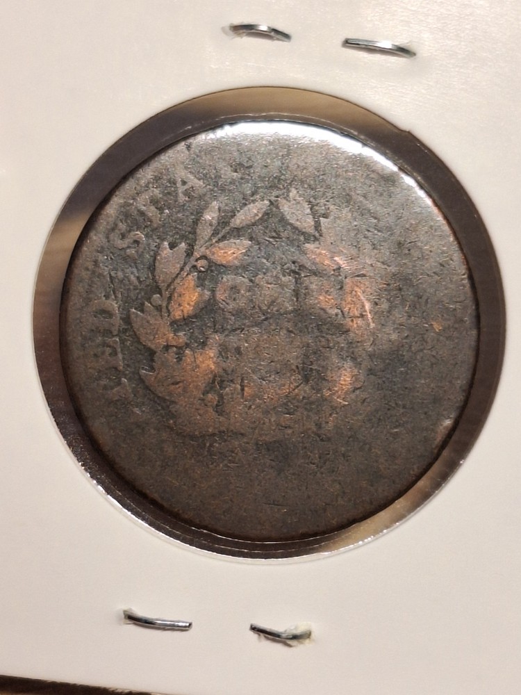 1802? Draped Bust Large Cent Worn Date/Details Low-grade Stems Reverse Early US
