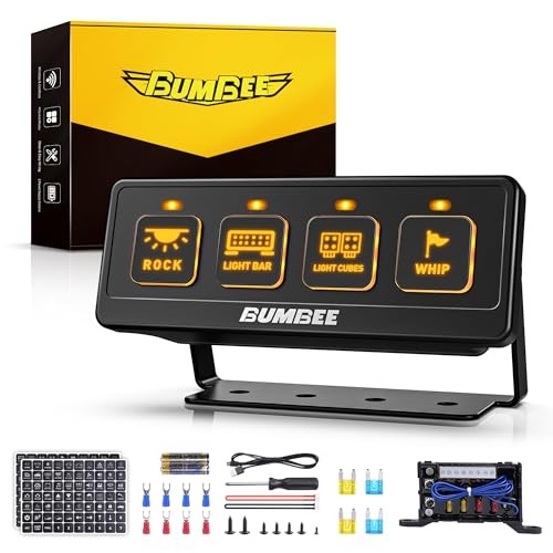 60A High Power Relay Box with 4 Control Modes & 2 4 Gang Wireless Switch Panel