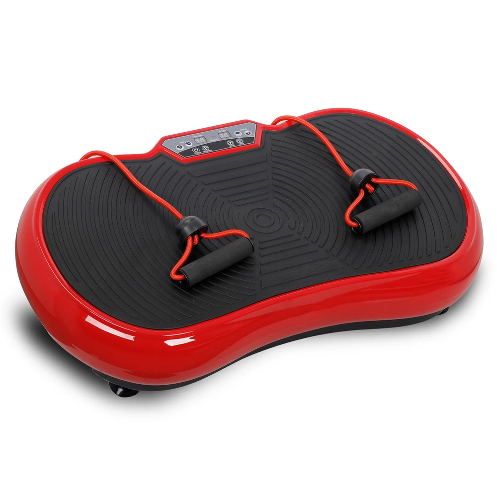 Vibration Plate Exercise Machine, Full Body Workout Home Platform, Bluetooth Red