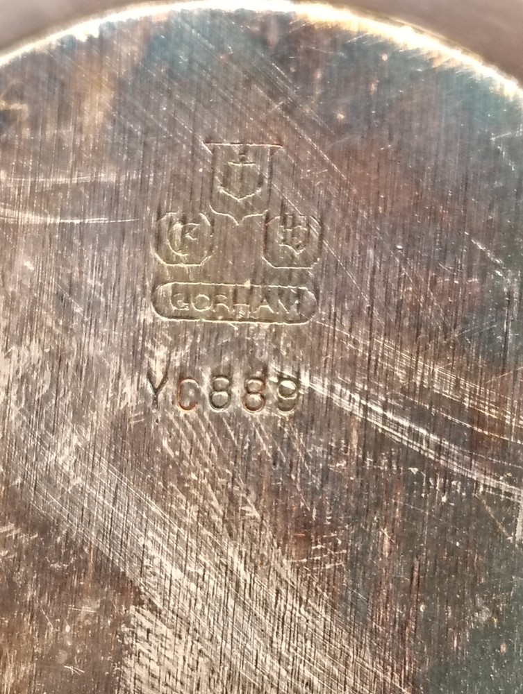 Vintage Silver Gorham Turkish Coffee Pot & Plate